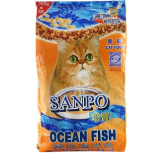珍宝海洋鱼成猫粮10kg